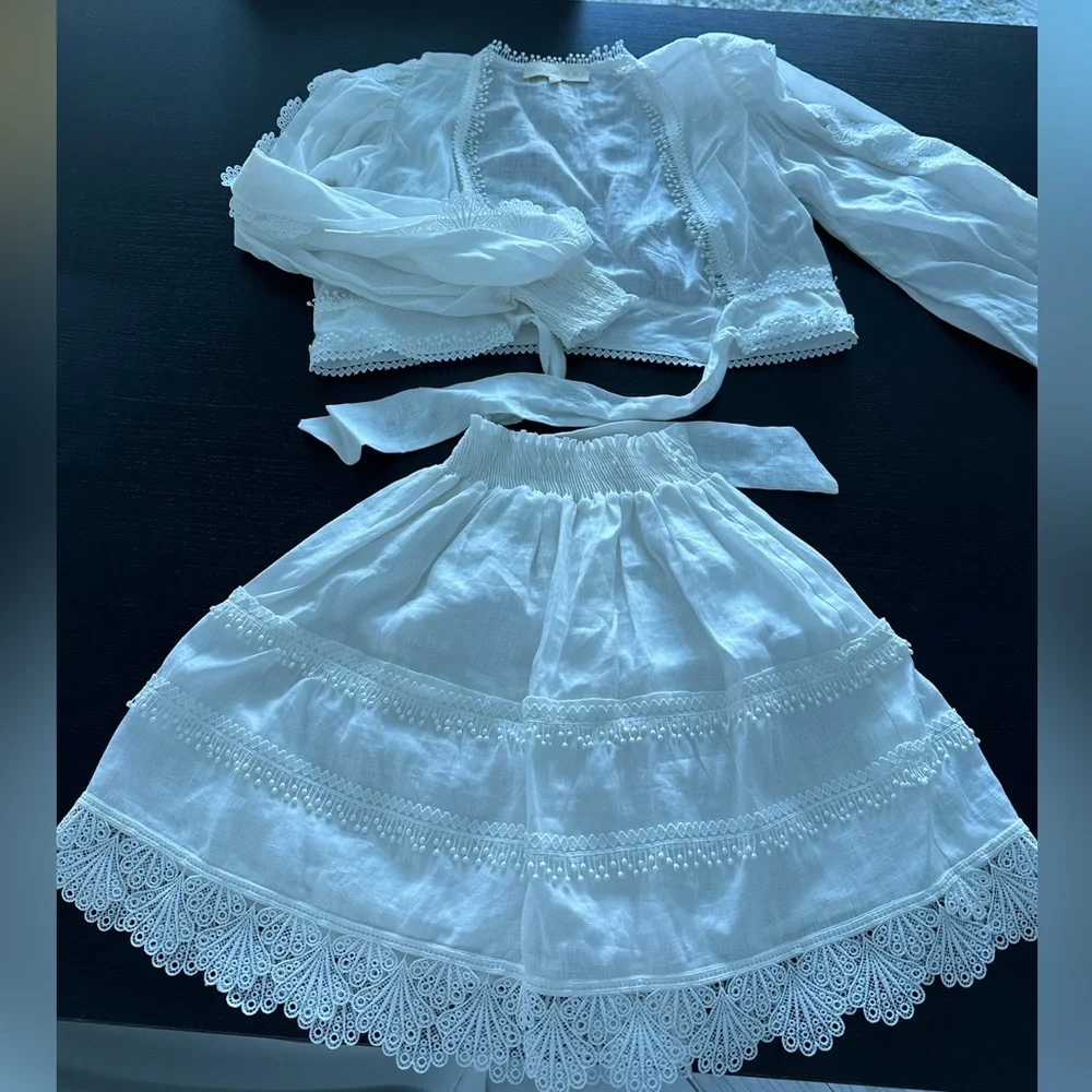 WAIMARI BRAND , SIZE S , WHITE SUMMER SET. - Picture 3 of 4